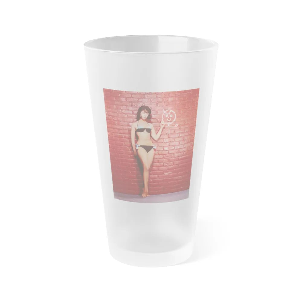 Yvonne Craig #116 (Vintage Female Icon) Frosted Pint Glass 16oz-16oz-Frosted-Go Mug Yourself