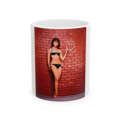 Yvonne Craig #116 (Vintage Female Icon) White Coffee Mug-11oz-Go Mug Yourself