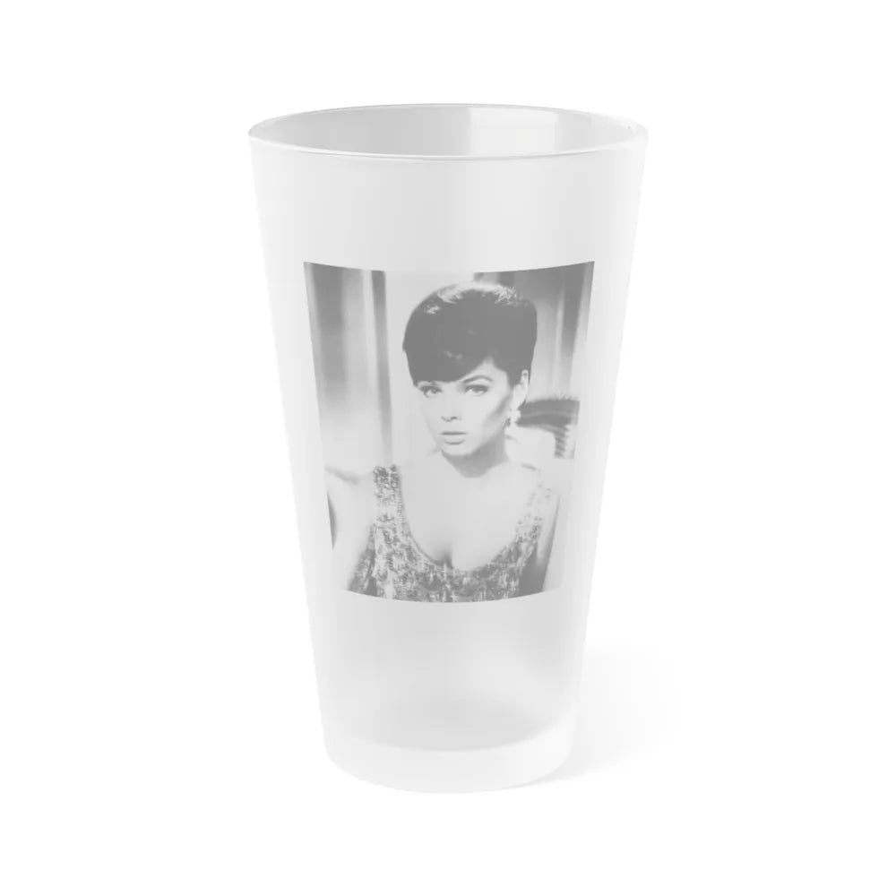 Yvonne Craig #119 (Vintage Female Icon) Frosted Pint Glass 16oz-16oz-Frosted-Go Mug Yourself