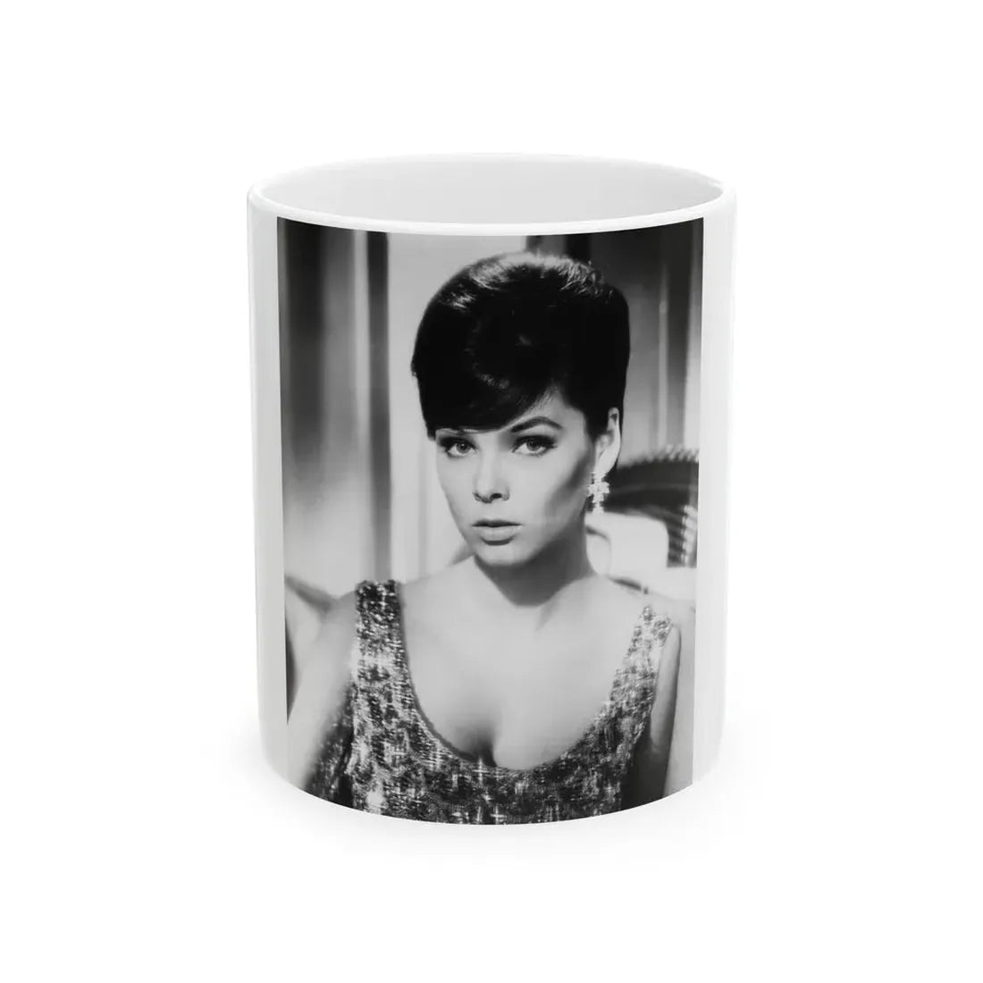 Yvonne Craig #119 (Vintage Female Icon) White Coffee Mug 11oz - Go Mug Yourself