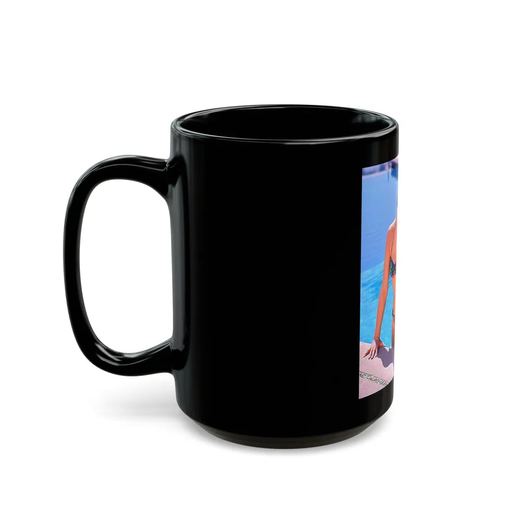 Yvonne Craig #120 (Vintage Female Icon) Black Coffee Mug-Go Mug Yourself