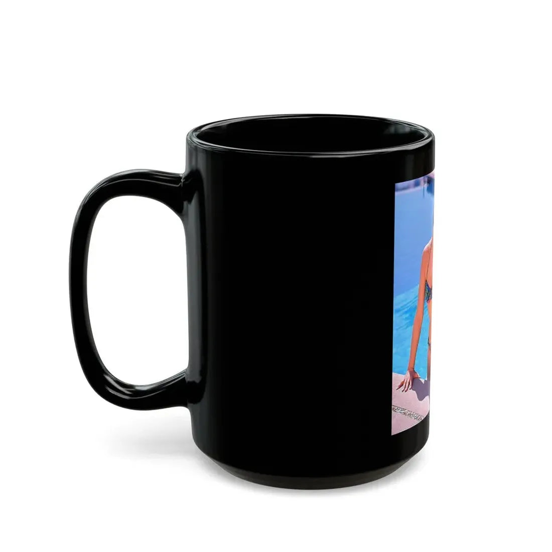 Yvonne Craig #120 (Vintage Female Icon) Black Coffee Mug - Go Mug Yourself