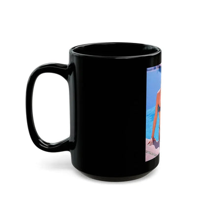Yvonne Craig #120 (Vintage Female Icon) Black Coffee Mug - Go Mug Yourself