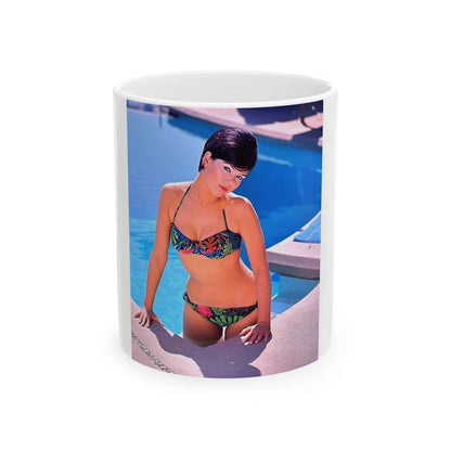 Yvonne Craig #120 (Vintage Female Icon) White Coffee Mug-11oz-Go Mug Yourself