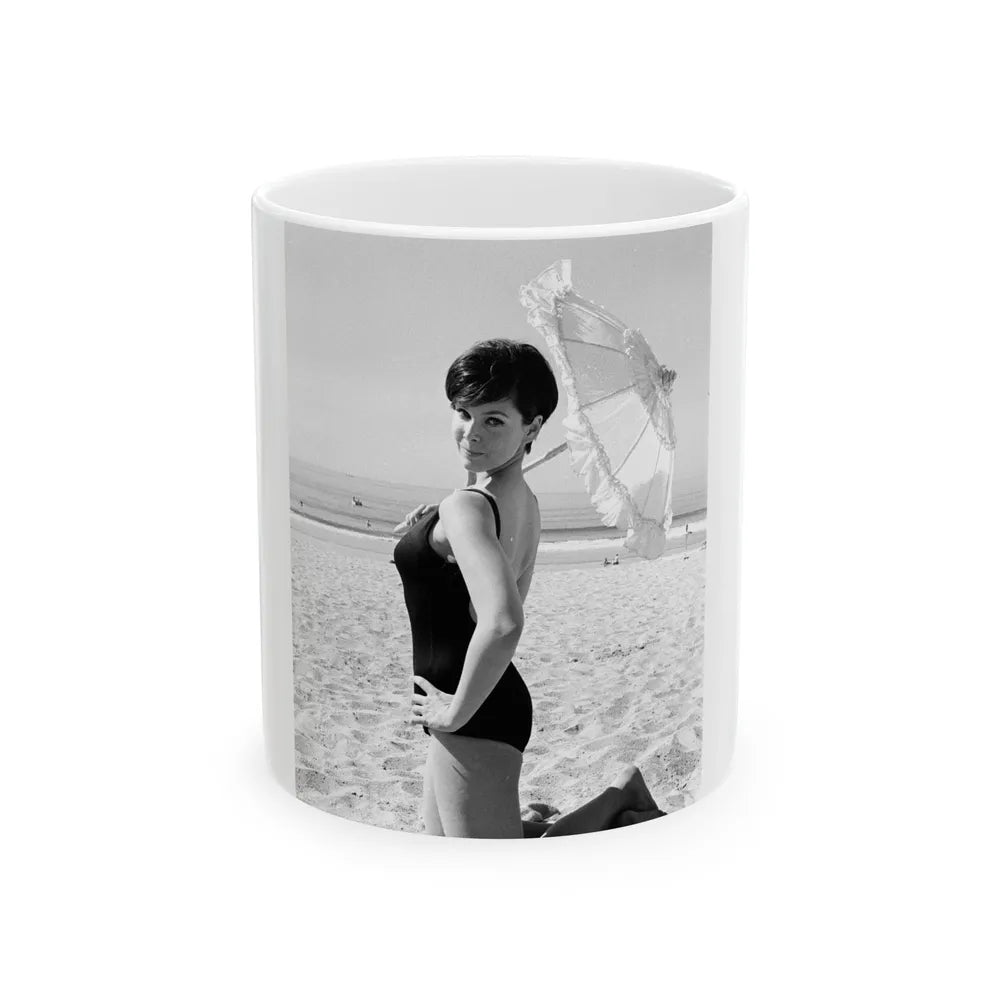 Yvonne Craig #122 (Vintage Female Icon) White Coffee Mug-11oz-Go Mug Yourself