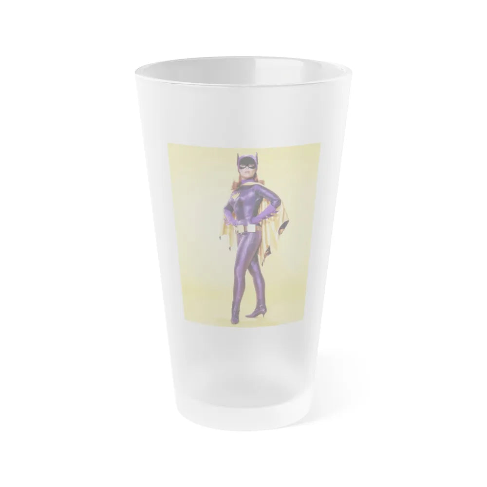 Yvonne Craig #123 - Batgirl Photo (Vintage Female Icon) Frosted Pint Glass 16oz-16oz-Frosted-Go Mug Yourself