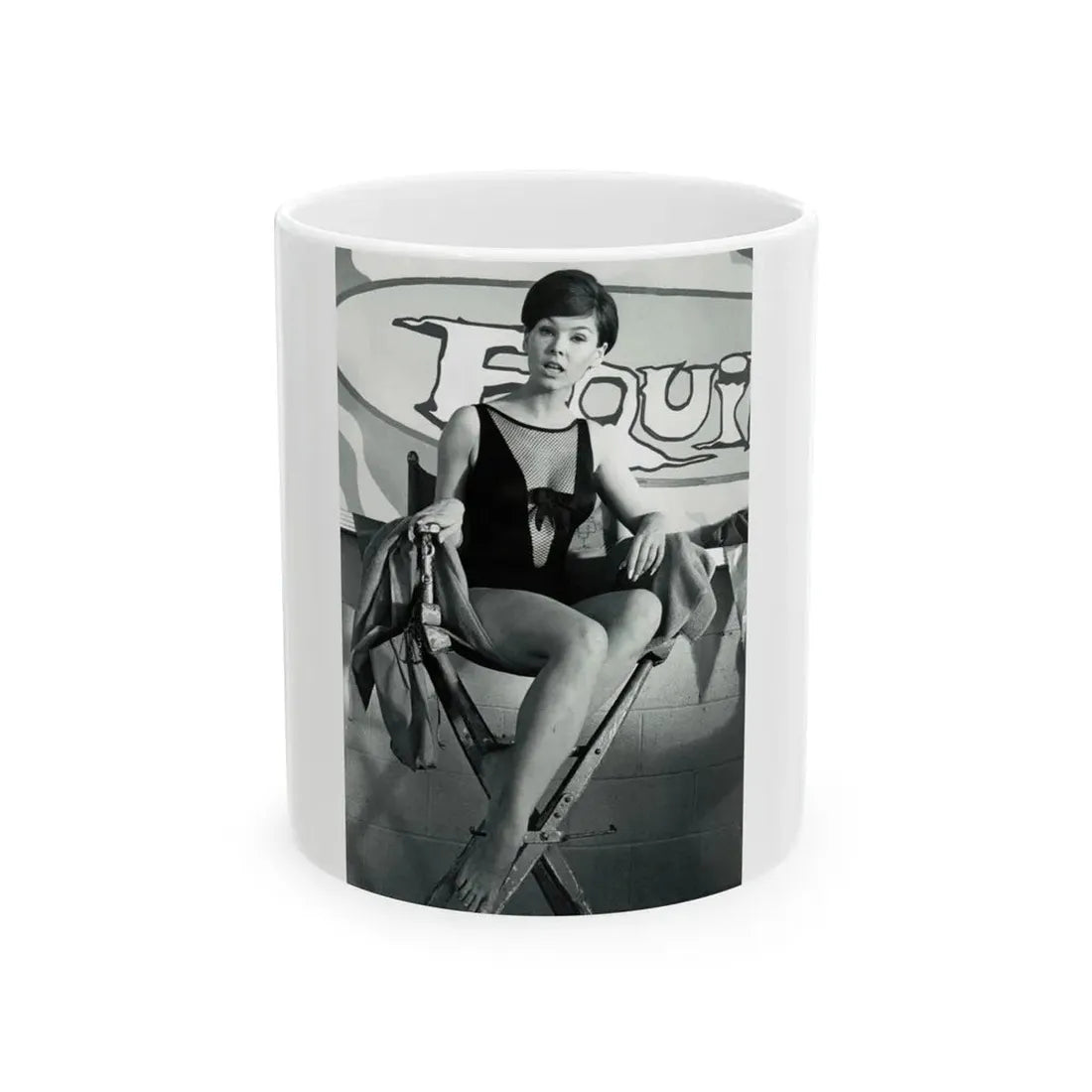 Yvonne Craig #129 (Vintage Female Icon) White Coffee Mug 11oz - Go Mug Yourself