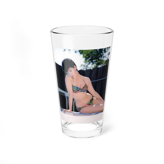 Yvonne Craig #136 - 8x10 Color 2-Piece Hawaiian Bikini Pin-Up Photo from 60's1 (Vintage Female Icon) Pint Glass 16oz 16oz - Go Mug Yourself