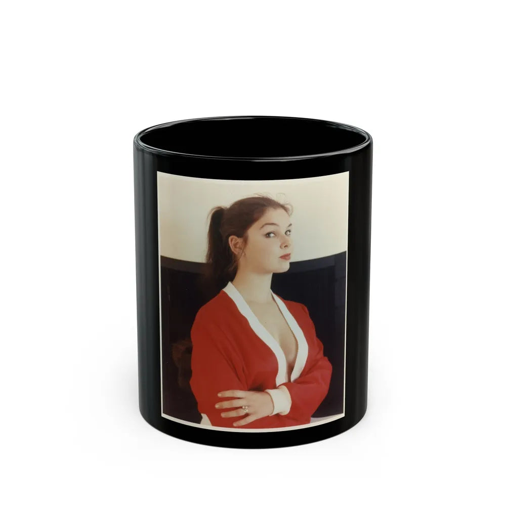 Yvonne Craig #138 (Vintage Female Icon) Black Coffee Mug-11oz-Go Mug Yourself