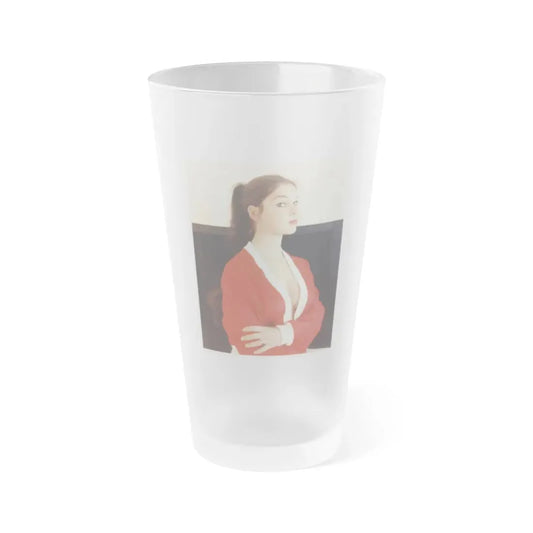 Yvonne Craig #138 (Vintage Female Icon) Frosted Pint Glass 16oz 16oz Frosted - Go Mug Yourself
