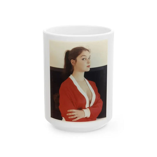 Yvonne Craig #138 (Vintage Female Icon) White Coffee Mug 15oz - Go Mug Yourself