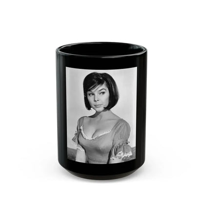Yvonne Craig #141 (Vintage Female Icon) Black Coffee Mug 15oz - Go Mug Yourself