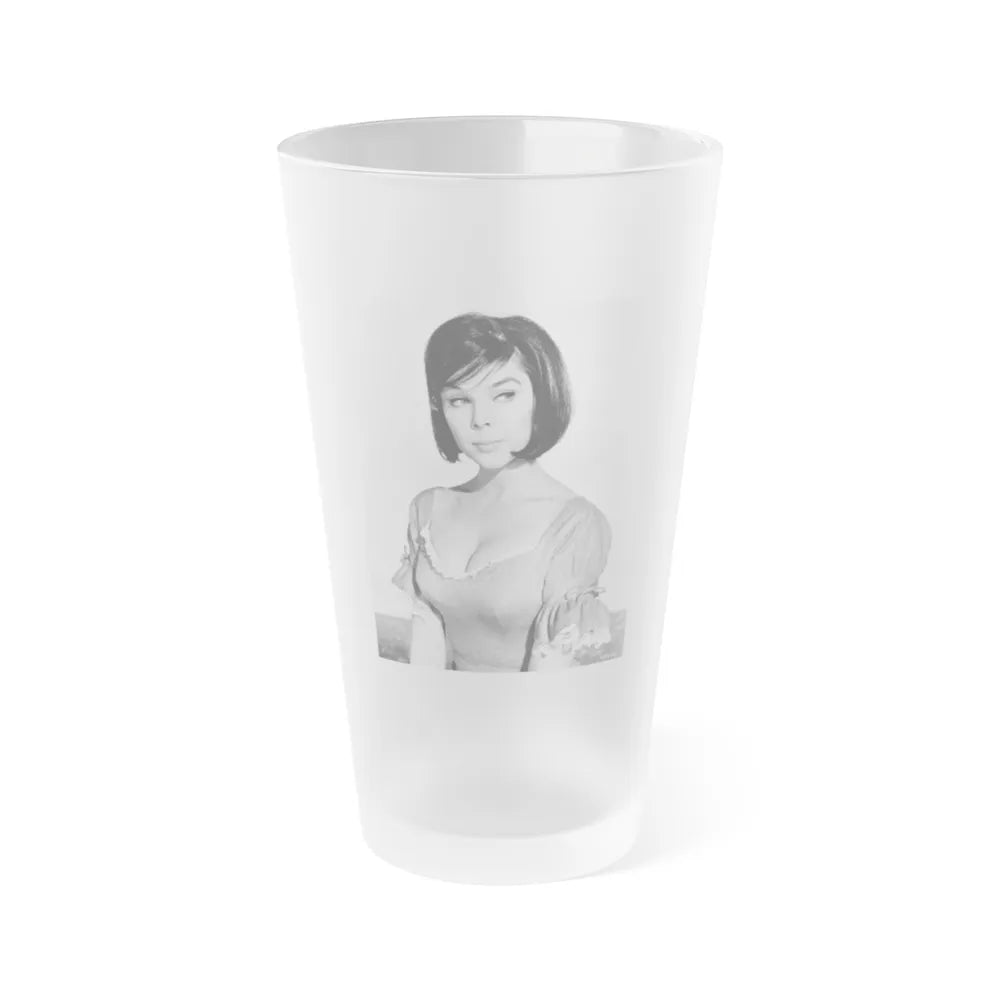 Yvonne Craig #141 (Vintage Female Icon) Frosted Pint Glass 16oz-16oz-Frosted-Go Mug Yourself