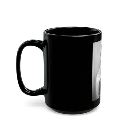 Yvonne Craig #1471 (Vintage Female Icon) Black Coffee Mug - Go Mug Yourself