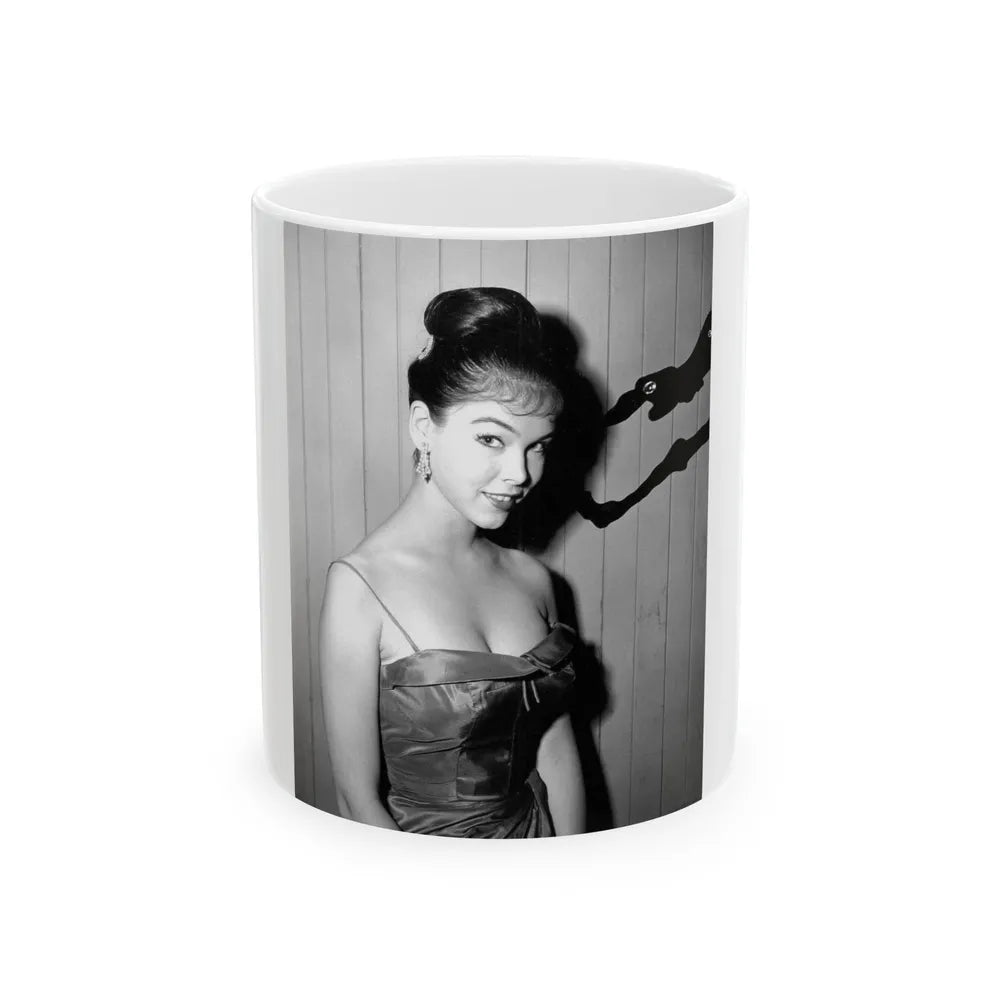 Yvonne Craig #1471 (Vintage Female Icon) White Coffee Mug-11oz-Go Mug Yourself