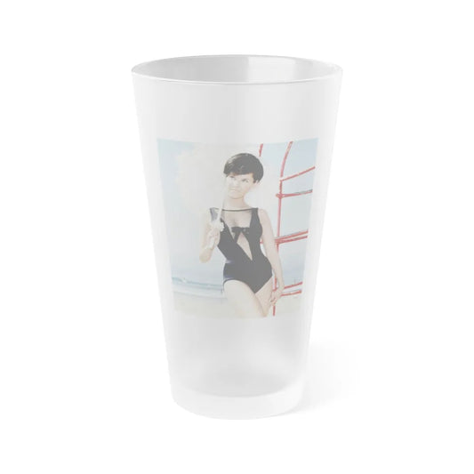 Yvonne Craig #149 (Vintage Female Icon) Frosted Pint Glass 16oz-16oz-Frosted-Go Mug Yourself