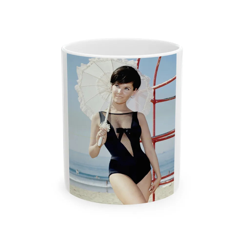 Yvonne Craig #149 (Vintage Female Icon) White Coffee Mug-11oz-Go Mug Yourself