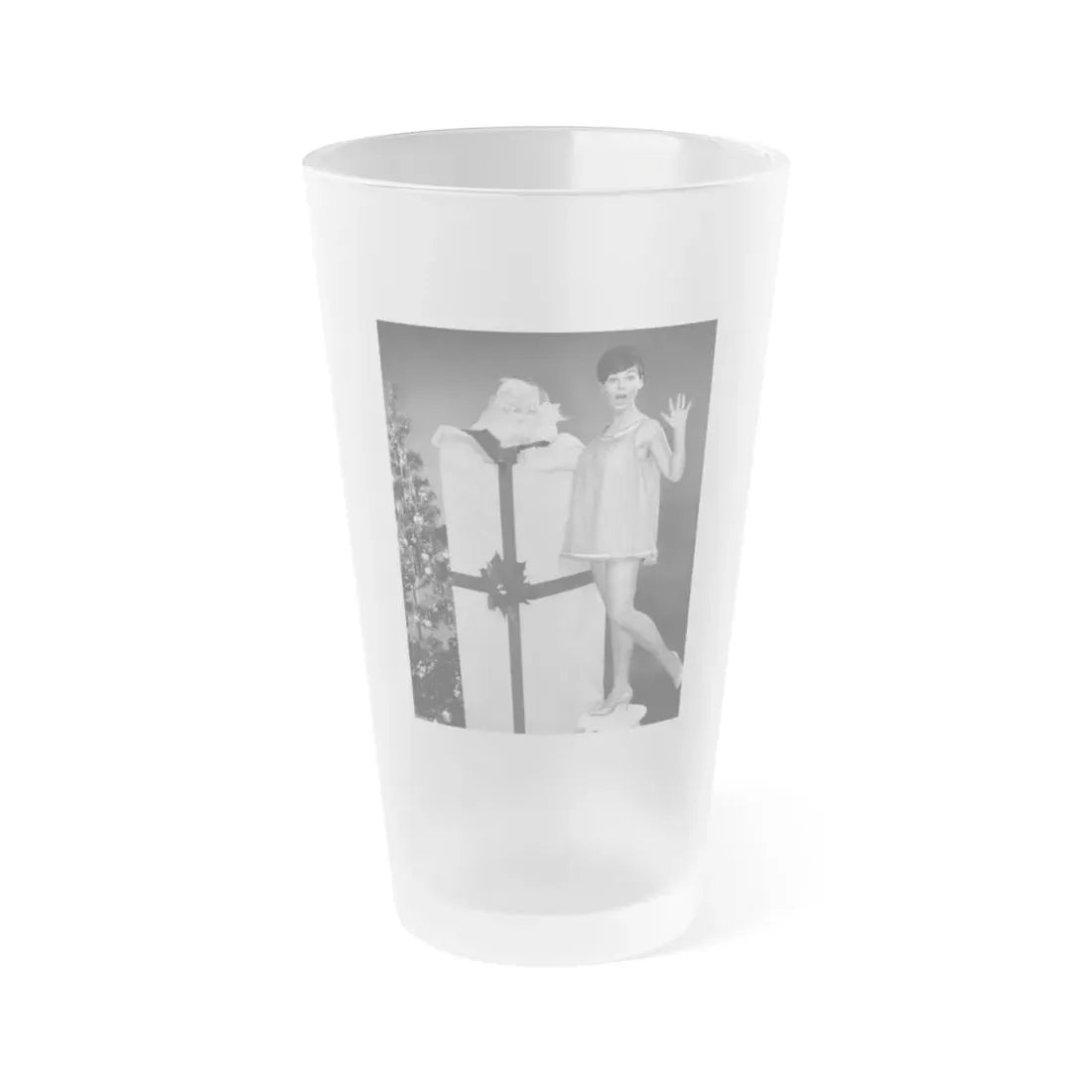 Yvonne Craig #150 (Vintage Female Icon) Frosted Pint Glass 16oz 16oz Frosted - Go Mug Yourself