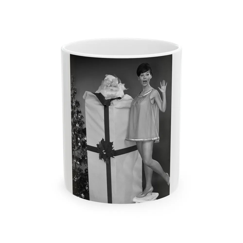 Yvonne Craig #150 (Vintage Female Icon) White Coffee Mug-11oz-Go Mug Yourself