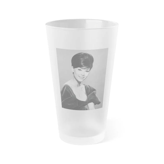 Yvonne Craig #151 (Vintage Female Icon) Frosted Pint Glass 16oz-16oz-Frosted-Go Mug Yourself