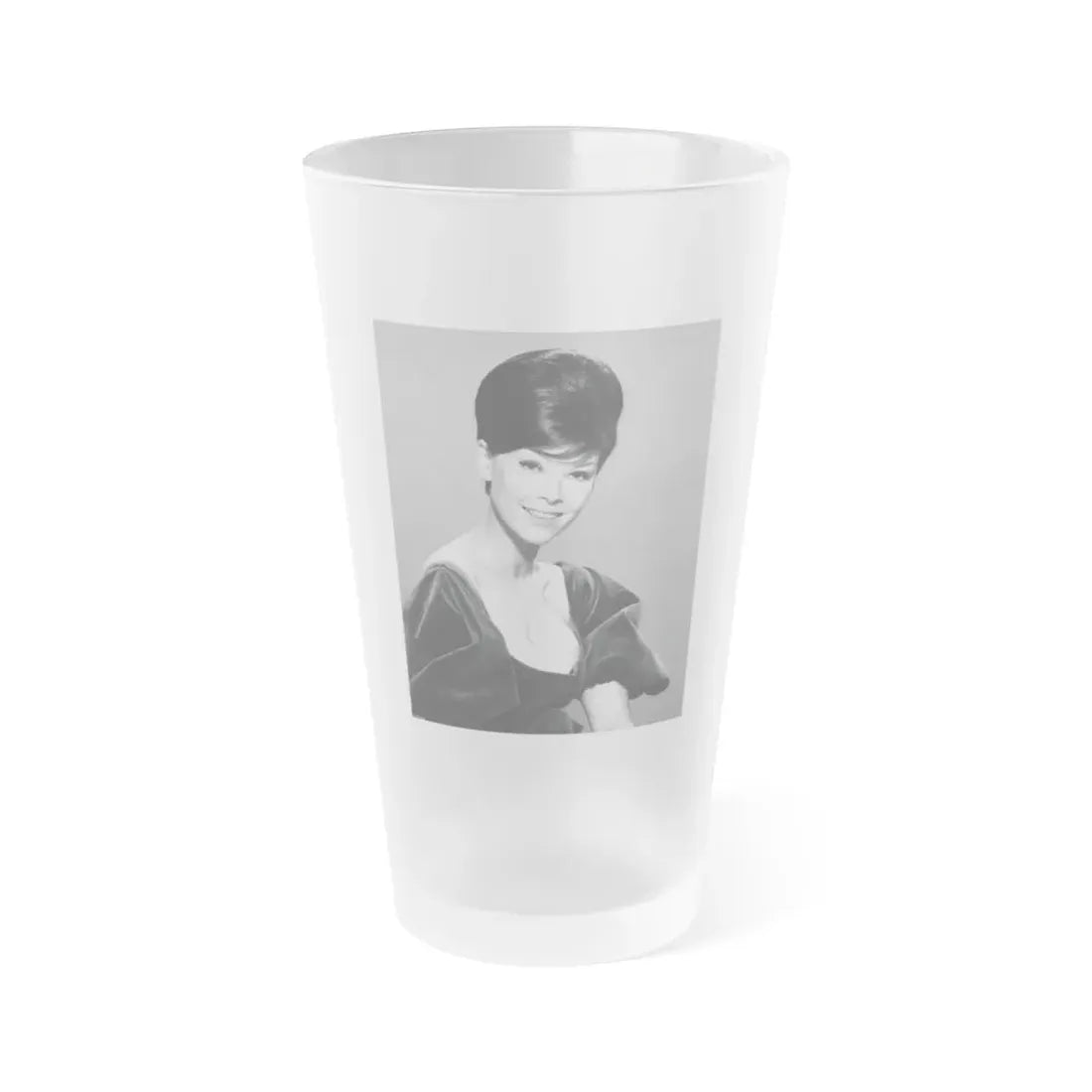 Yvonne Craig #151 (Vintage Female Icon) Frosted Pint Glass 16oz 16oz Frosted - Go Mug Yourself
