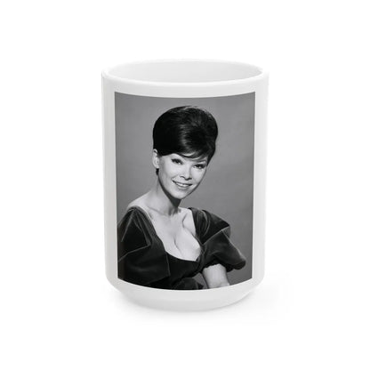 Yvonne Craig #151 (Vintage Female Icon) White Coffee Mug-15oz-Go Mug Yourself