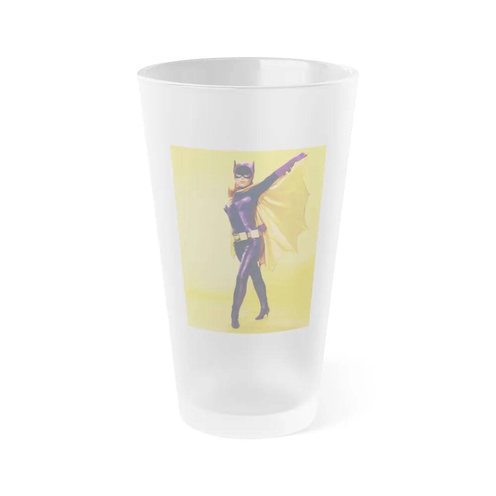 Yvonne Craig #156 - Batgirl Photo (Vintage Female Icon) Frosted Pint Glass 16oz-16oz-Frosted-Go Mug Yourself