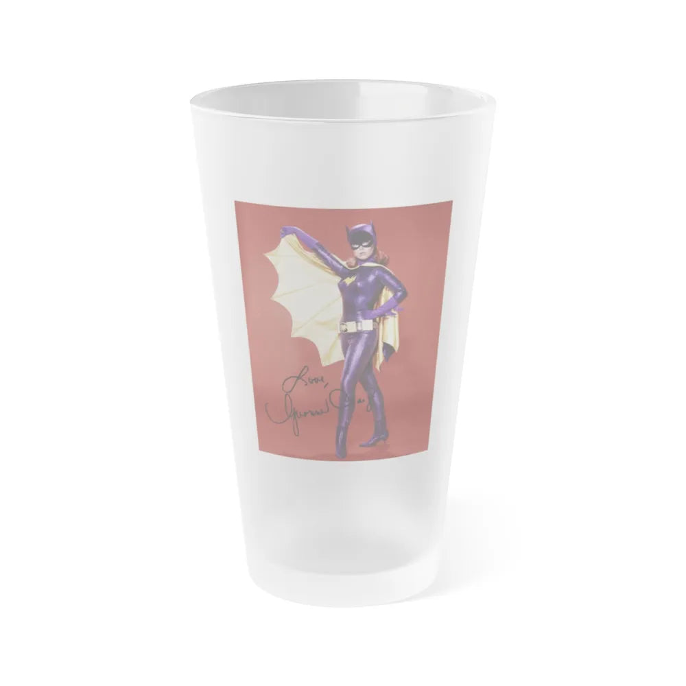 Yvonne Craig #158 - Batgirl Photo (Vintage Female Icon) Frosted Pint Glass 16oz-16oz-Frosted-Go Mug Yourself