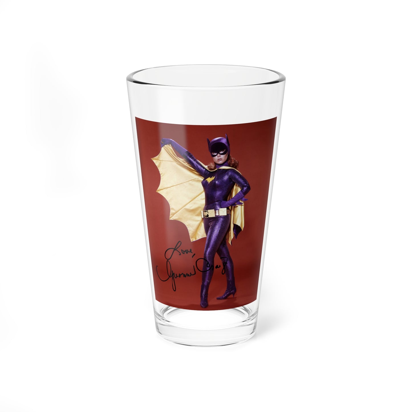 Yvonne Craig #158 - Batgirl Photo (Vintage Female Icon) Pint Glass 16oz-16oz-Go Mug Yourself