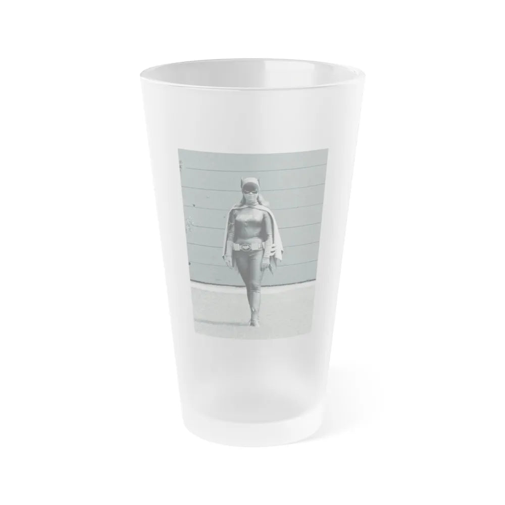 Yvonne Craig #167 - Batgirl Photo (Vintage Female Icon) Frosted Pint Glass 16oz-16oz-Frosted-Go Mug Yourself