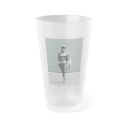 Yvonne Craig #167 - Batgirl Photo (Vintage Female Icon) Frosted Pint Glass 16oz 16oz Frosted - Go Mug Yourself
