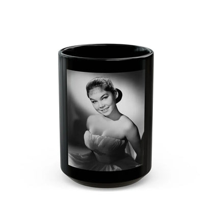 Yvonne Craig #168 (Vintage Female Icon) Black Coffee Mug-15oz-Go Mug Yourself