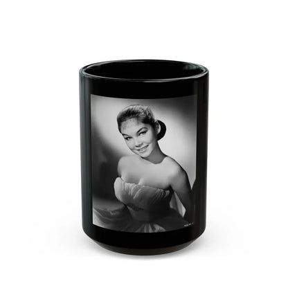 Yvonne Craig #168 (Vintage Female Icon) Black Coffee Mug 15oz - Go Mug Yourself