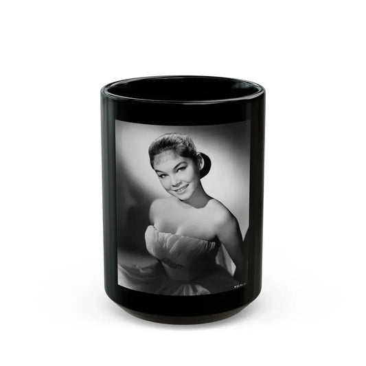 Yvonne Craig #168 (Vintage Female Icon) Black Coffee Mug 15oz - Go Mug Yourself