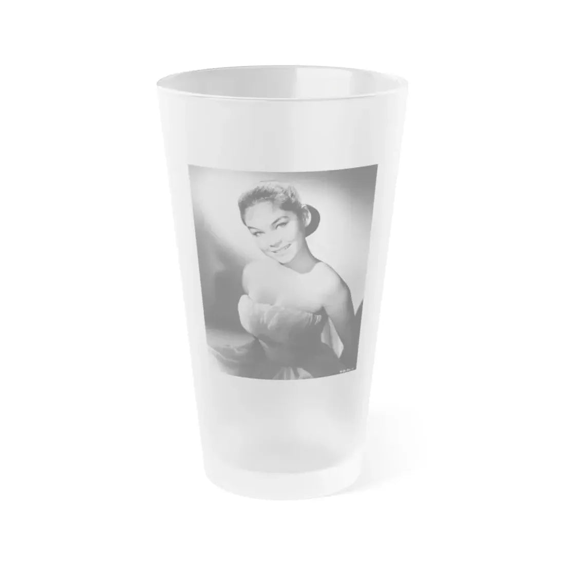 Yvonne Craig #168 (Vintage Female Icon) Frosted Pint Glass 16oz 16oz Frosted - Go Mug Yourself