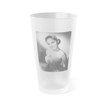Yvonne Craig #168 (Vintage Female Icon) Frosted Pint Glass 16oz 16oz Frosted - Go Mug Yourself