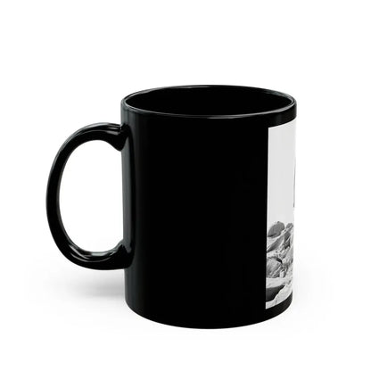 Yvonne Craig #176 (Vintage Female Icon) Black Coffee Mug - Go Mug Yourself