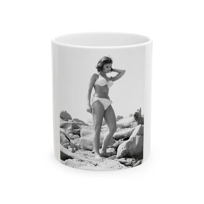 Yvonne Craig #176 (Vintage Female Icon) White Coffee Mug-11oz-Go Mug Yourself