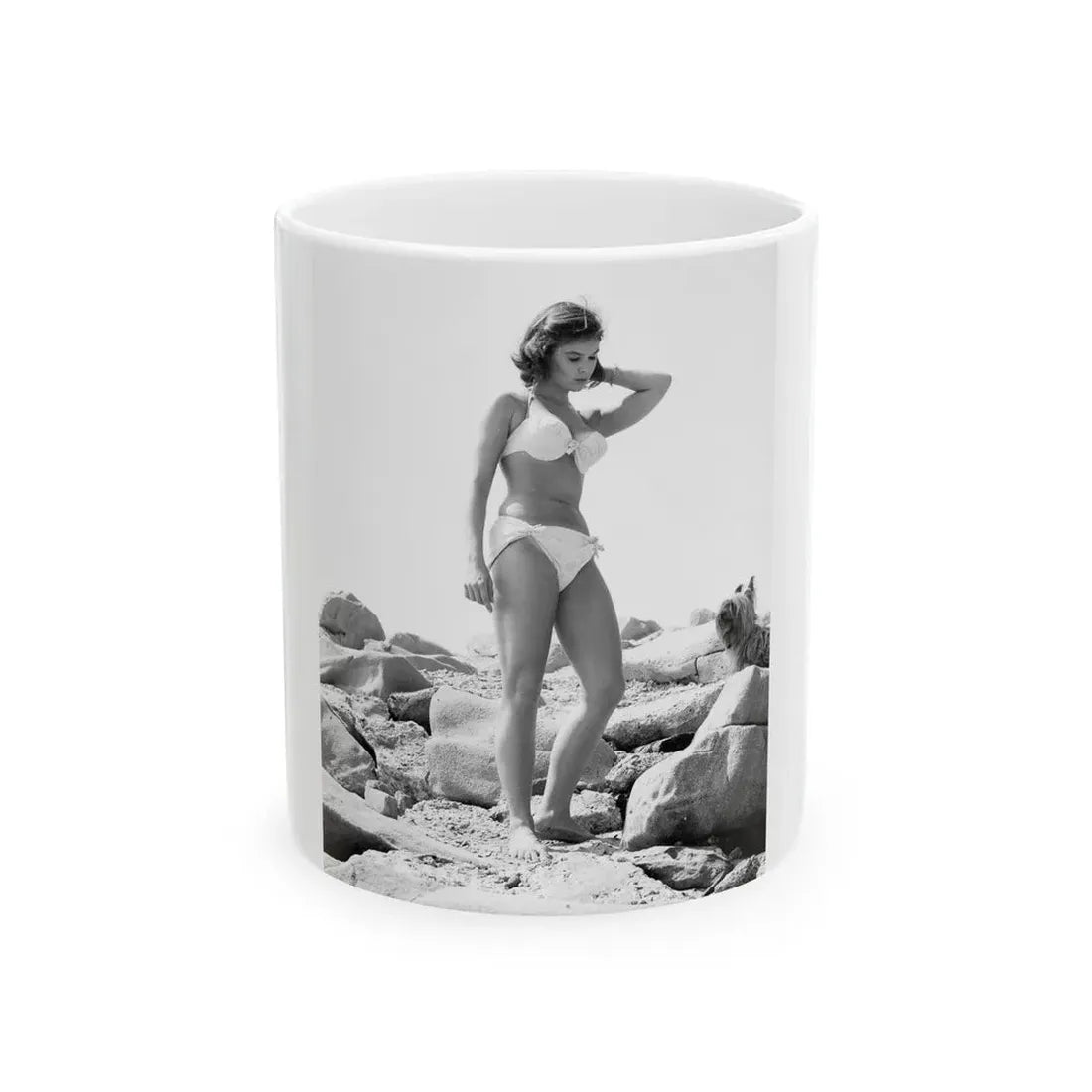 Yvonne Craig #176 (Vintage Female Icon) White Coffee Mug 11oz - Go Mug Yourself