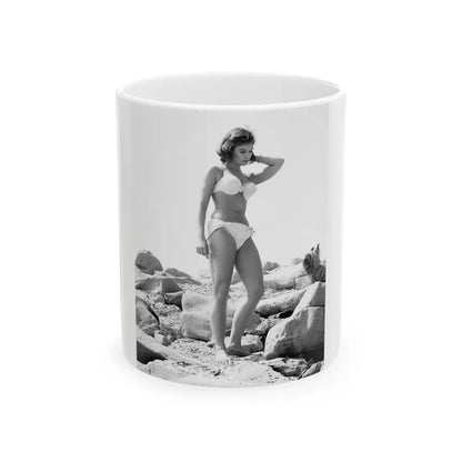 Yvonne Craig #176 (Vintage Female Icon) White Coffee Mug 11oz - Go Mug Yourself