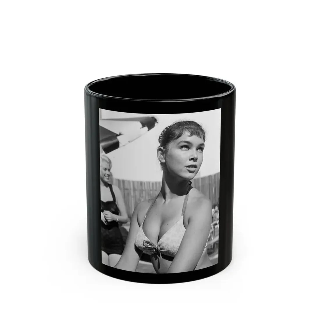 Yvonne Craig #179 (Vintage Female Icon) Black Coffee Mug 11oz - Go Mug Yourself