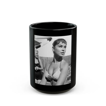 Yvonne Craig #179 (Vintage Female Icon) Black Coffee Mug 15oz - Go Mug Yourself