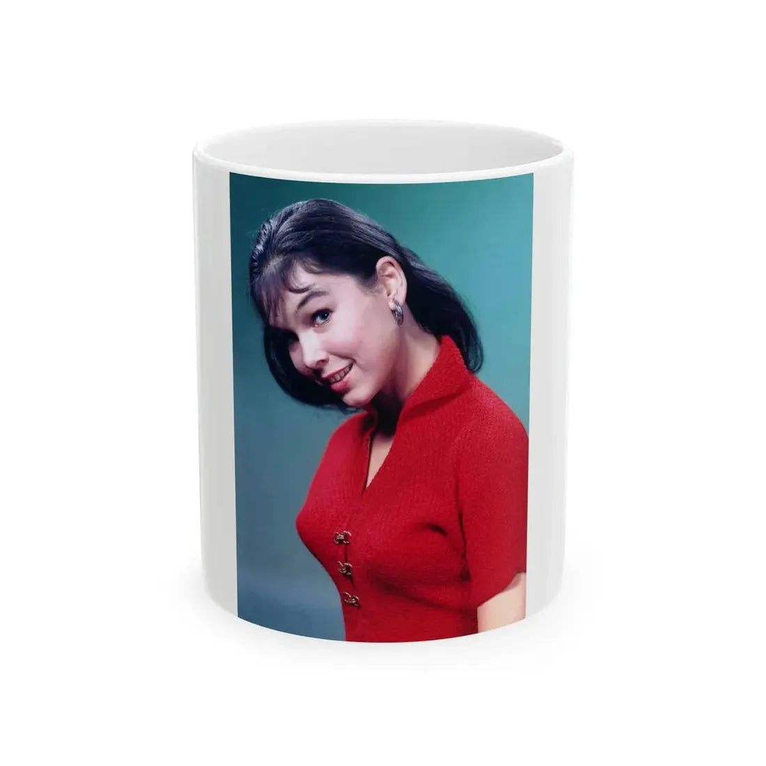 Yvonne Craig #18 (Vintage Female Icon) White Coffee Mug 11oz - Go Mug Yourself