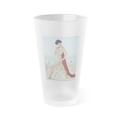 Yvonne Craig #181 (Vintage Female Icon) Frosted Pint Glass 16oz 16oz Frosted - Go Mug Yourself