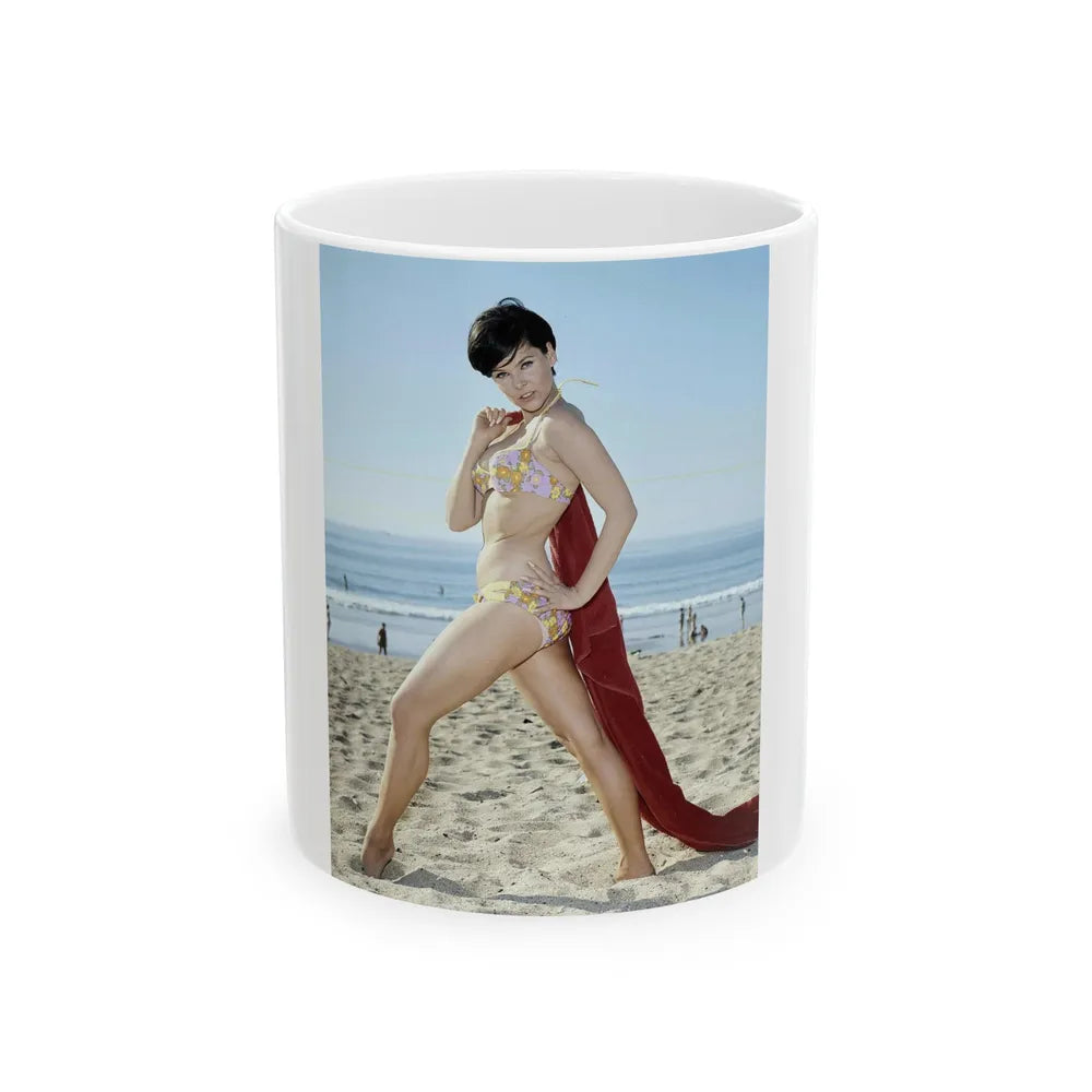 Yvonne Craig #181 (Vintage Female Icon) White Coffee Mug-11oz-Go Mug Yourself