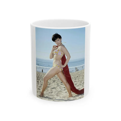 Yvonne Craig #181 (Vintage Female Icon) White Coffee Mug-11oz-Go Mug Yourself