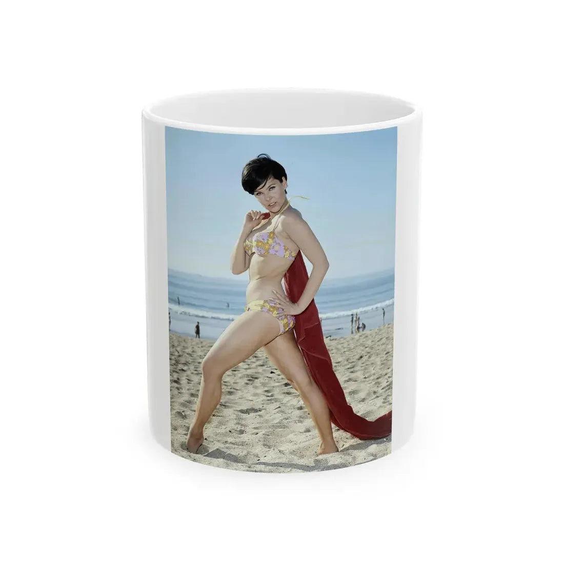 Yvonne Craig #181 (Vintage Female Icon) White Coffee Mug 11oz - Go Mug Yourself