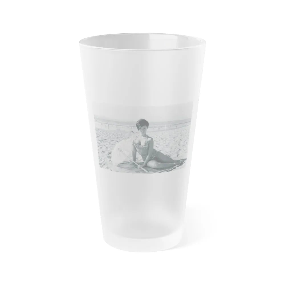 Yvonne Craig #193 (Vintage Female Icon) Frosted Pint Glass 16oz-16oz-Frosted-Go Mug Yourself