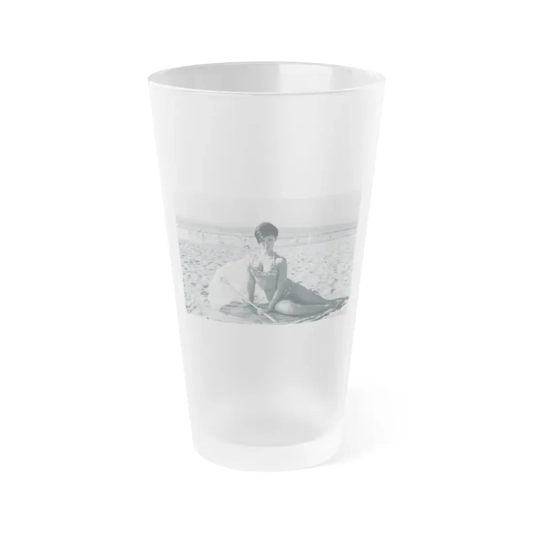 Yvonne Craig #193 (Vintage Female Icon) Frosted Pint Glass 16oz 16oz Frosted - Go Mug Yourself