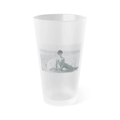 Yvonne Craig #193 (Vintage Female Icon) Frosted Pint Glass 16oz 16oz Frosted - Go Mug Yourself